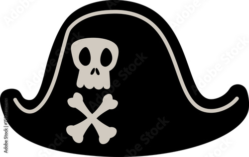 Pirate Hat with Skull Emblem
