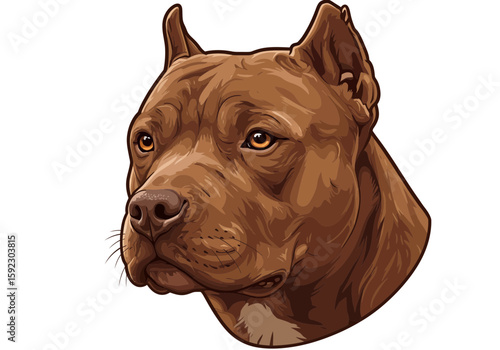 portrait of an english bulldog