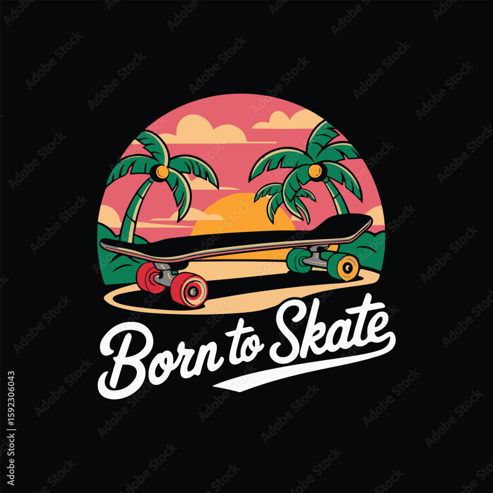 Fototapeta premium slating t shirt design