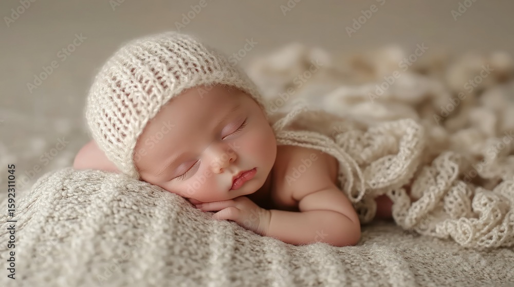 Peaceful newborn baby Peaceful newborn baby