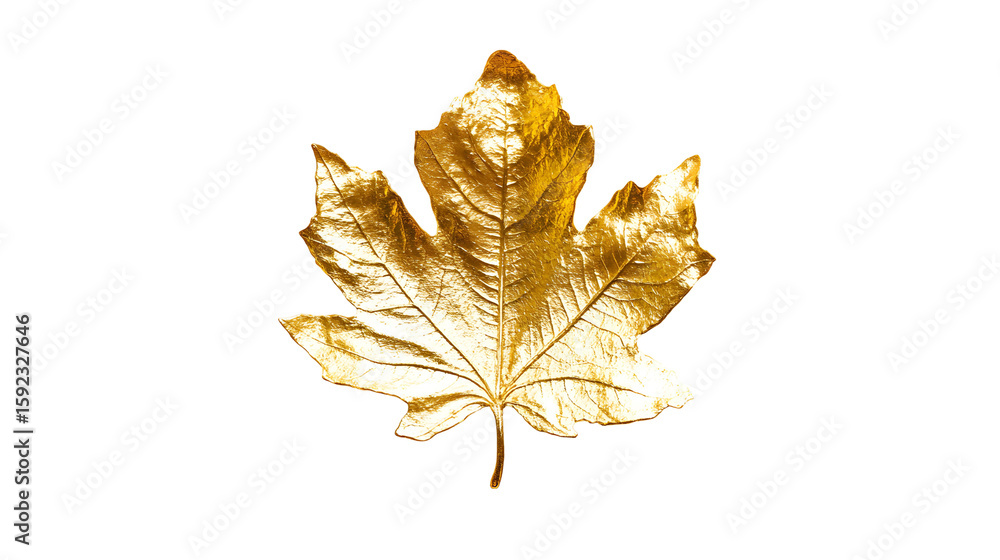 Fototapeta premium gold leaf png