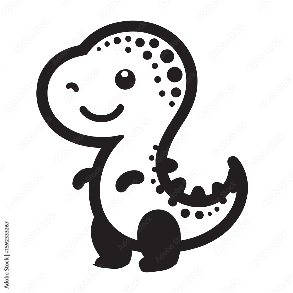 Fototapeta premium Cute Dinosaur
