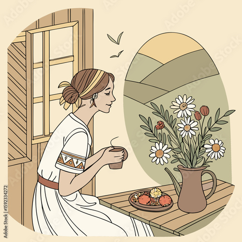 girl in the window