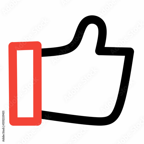 like line color icon editable vektor