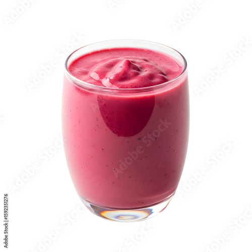 Wallpaper Mural Vibrant Pink Smoothie in Glass Cup. Torontodigital.ca