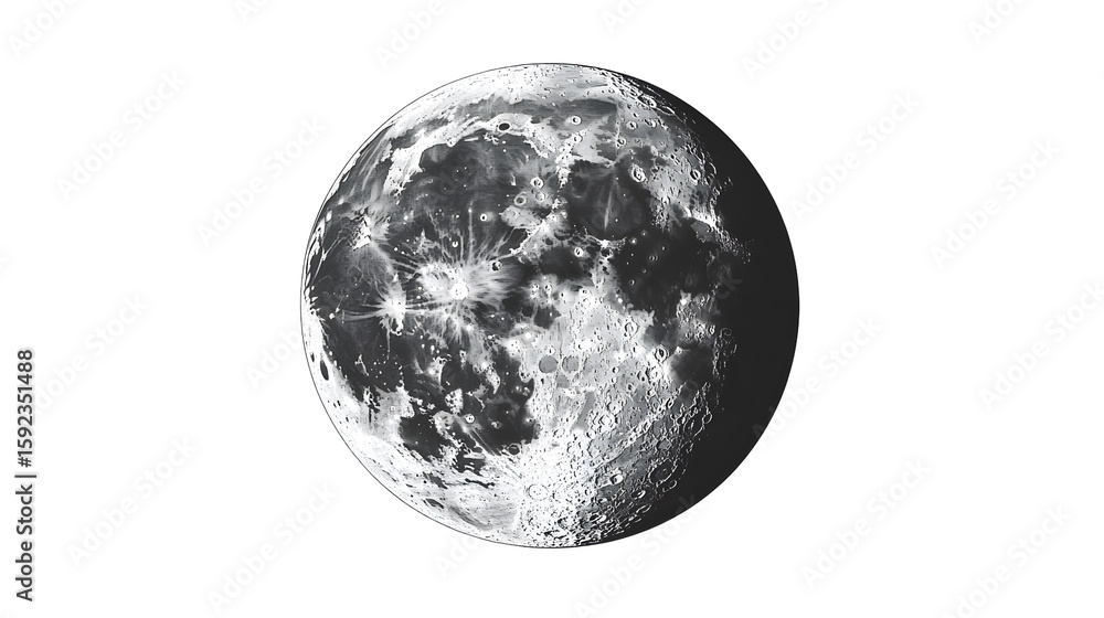 Naklejka premium moon images png