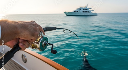 Wallpaper Mural Deep Sea Fishing Adventure. AI Generated Torontodigital.ca