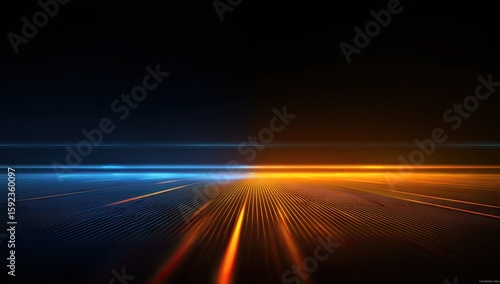 Abstract digital road