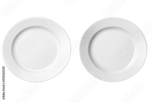 Two plates sitting on Black Backdrop for Meal Prep and Minimalist Setup.