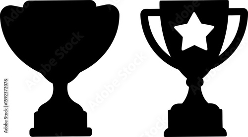 Trophy vector art, trophy cup art, trophy cup vector art design, Vector of modern trophy art, trophy cup isolated
