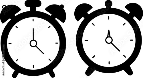 Alarm clock vector art, alarm clock art, clock vector art design, Vector of modern clocks art, alarm clock isolated