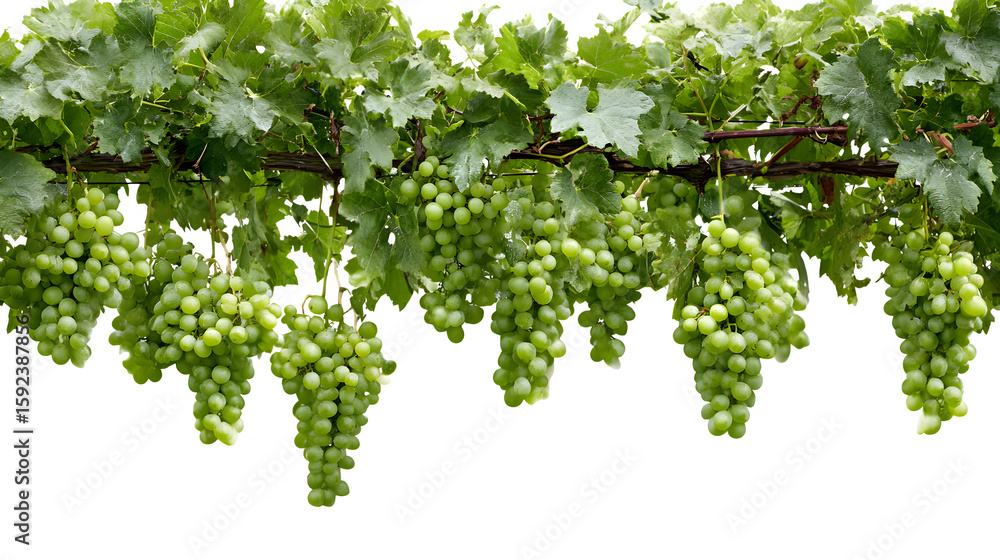 Fototapeta premium green grape leaves