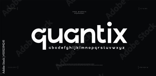 Creative sport modern minimal logo alphabet fonts. Typography minimalist urban sana serif digital fashion future creative sport logos fonts. vector illustration
