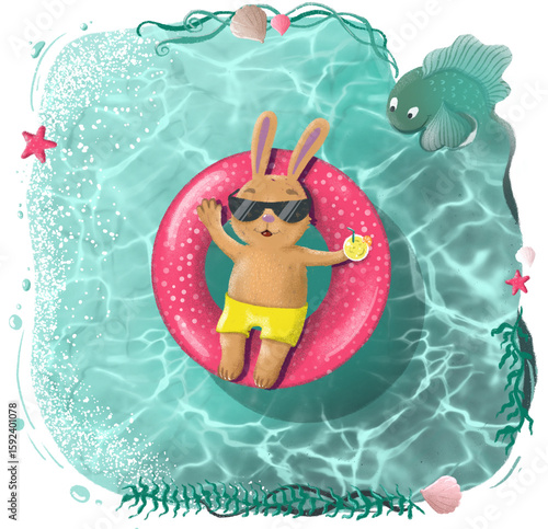 Bunny in the sea