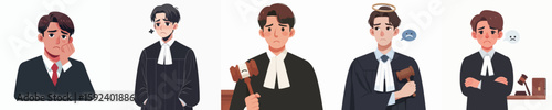 sad expression judge character vector