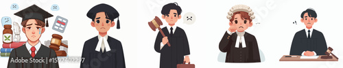 sad expression judge character vector