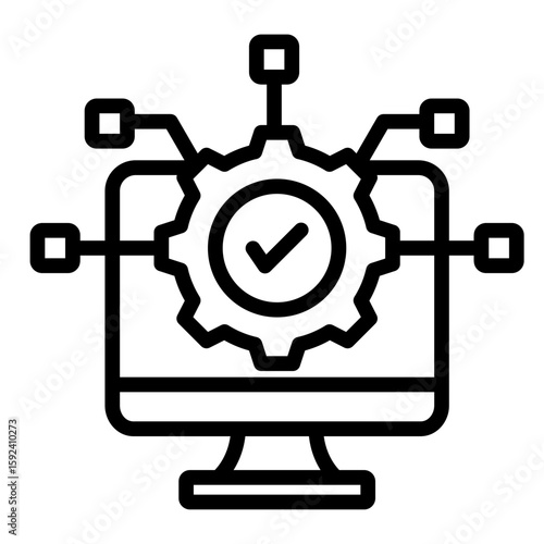 System Integration  Icon Element For Design