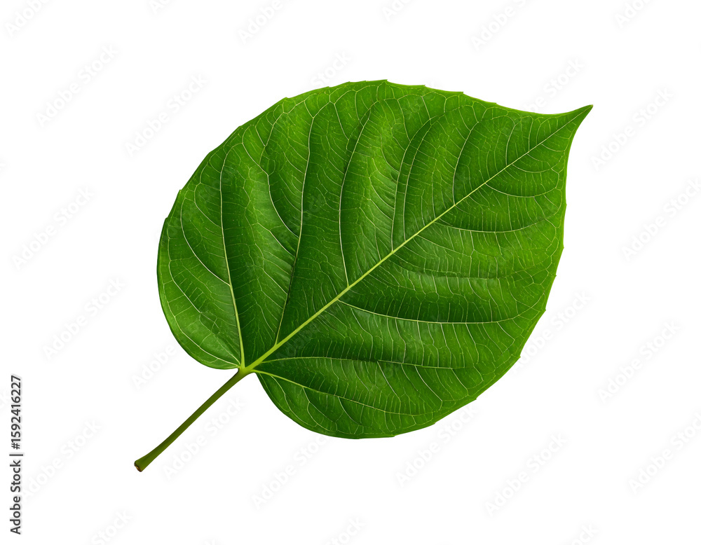 Obraz premium Green leaf isolated on white