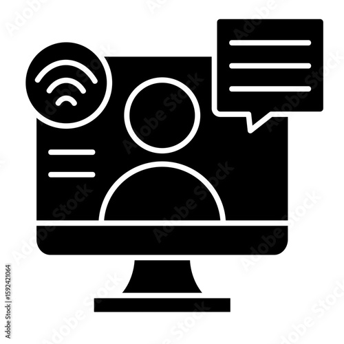 Digital Workplace  Icon Element For Design