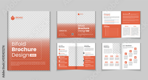 Corporate Bifold Brochure Design Template