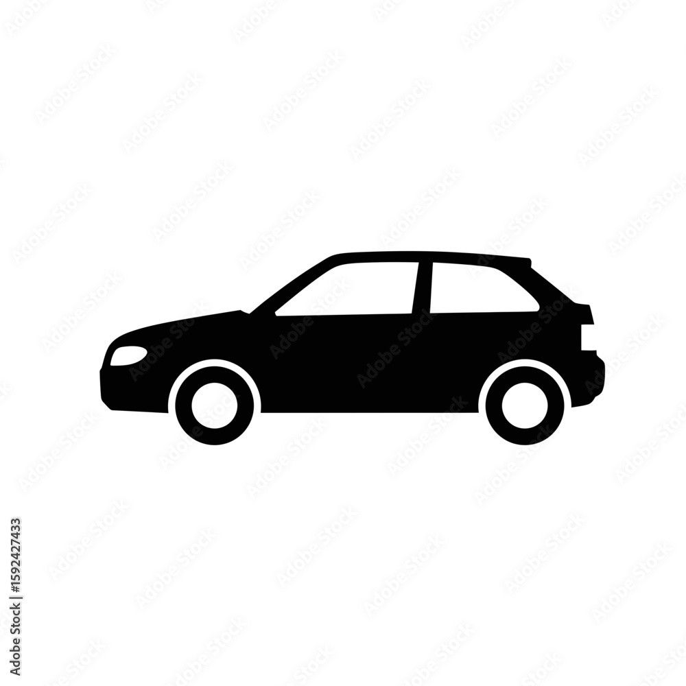black car isolated on white black car isolated on white