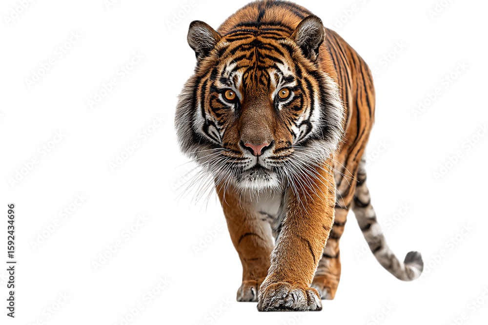 Obraz premium Majestic tiger approaching.
