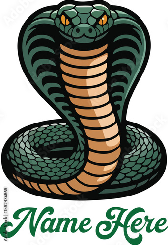 vector illustration of a snake