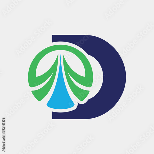 D letter Financial Logo