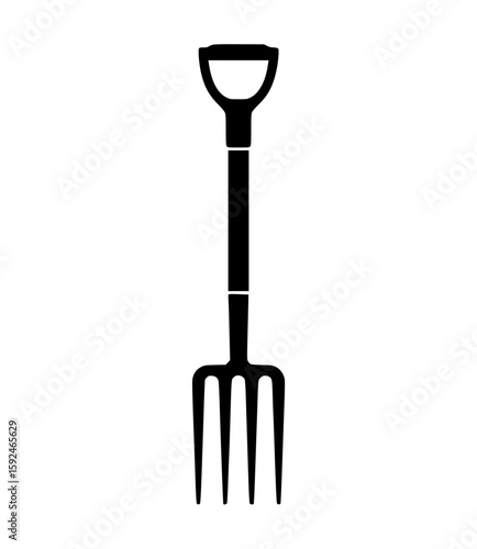 Garden fork silhouette