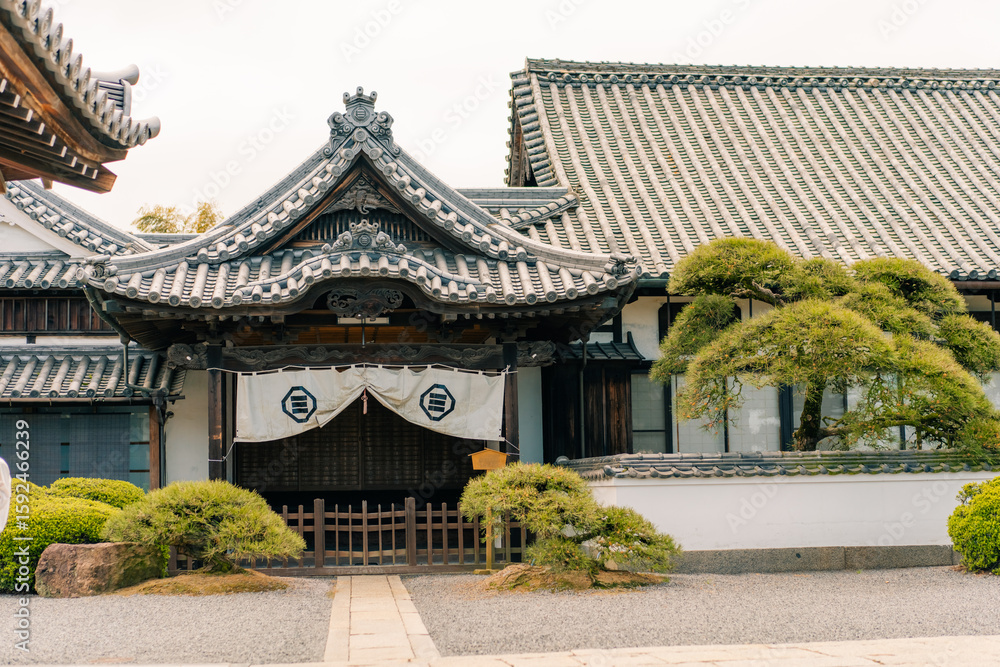 Naklejka premium shikoku, JAPAN - may 2 2025 Gosho ji Temple No. 78 in the Shikoku Pilgrimage
