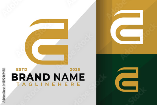 Letter Cg or Gc Monogram Logo Icon Vector Design Illustration