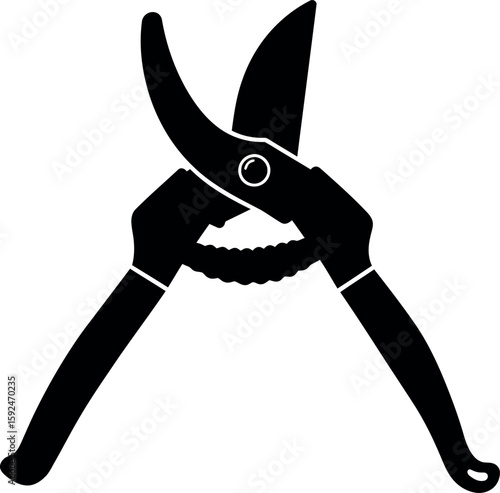 Pruning shears silhouette