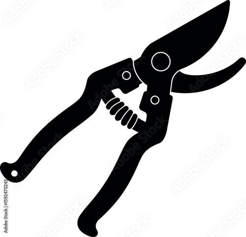 Pruning shears silhouette