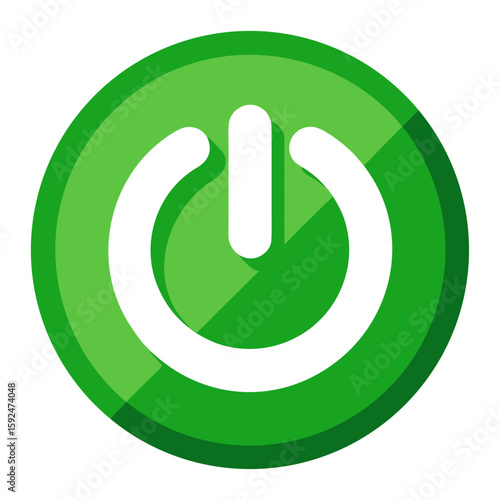 green power button
