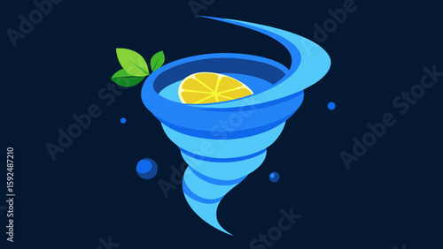 cocktail with lemon