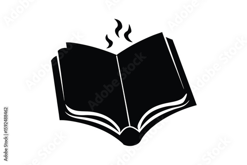 cursed book vector icon