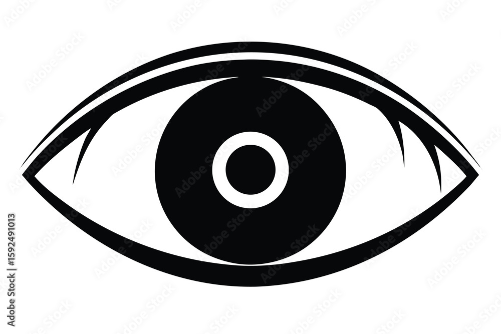eyeball vector icon eyeball vector icon