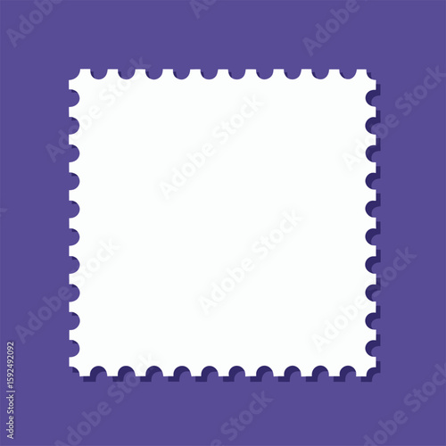 Postage stamp empty borders set.
