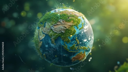 Earth's Green Network: A Dynamic Global Visualization