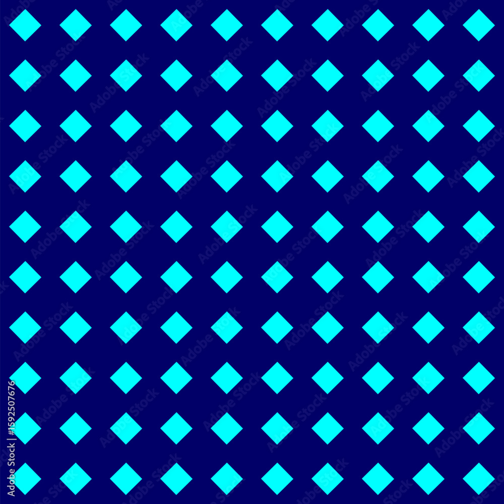 Fototapeta premium Blue Background with Aqua Diamonds