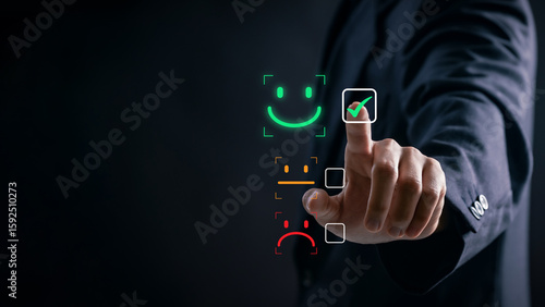 Tableau sur toile Customer Satisfaction Concept