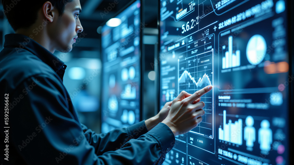 Fototapeta premium Advanced Data Analytics for Business Growth