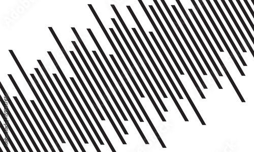 Abstract Black Diagonal Lines Background. Linear Background of Diagonal Stripes. Vector Illustration.
