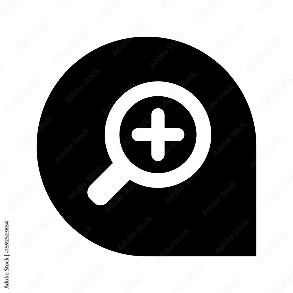 Obraz premium zoom icon and transparent background