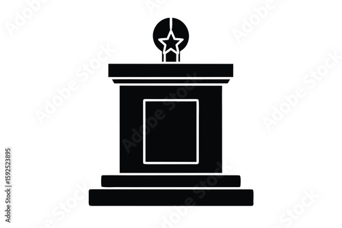 podium vector icon
