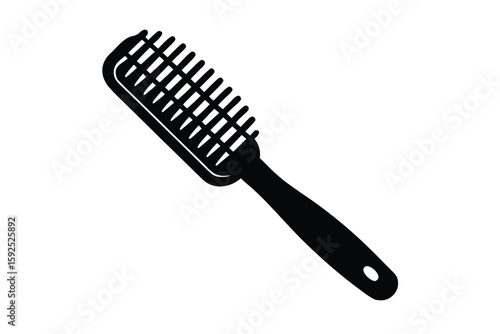 hairbrush vector icon