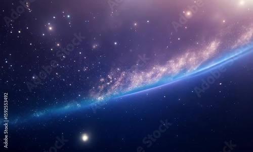 Wallpaper Mural Milky Way in Starry Sky Torontodigital.ca