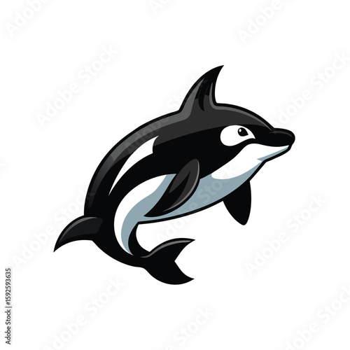 Stylized monochrome illustration featuring a kil rendered in adobe illustrator