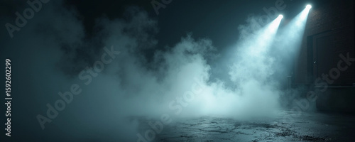 Wallpaper Mural Smoky Stage: Mystery & Tension Under the Spotlights Torontodigital.ca