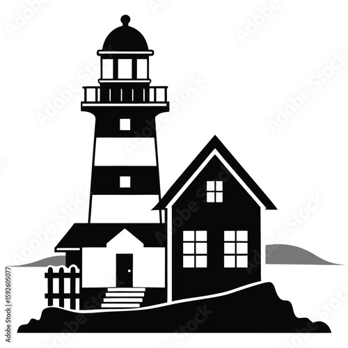 lighthouse vector illustration